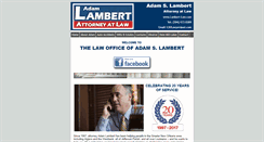 Desktop Screenshot of lambert-law.com