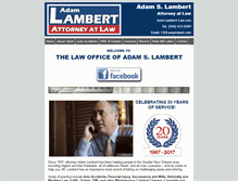 Tablet Screenshot of lambert-law.com